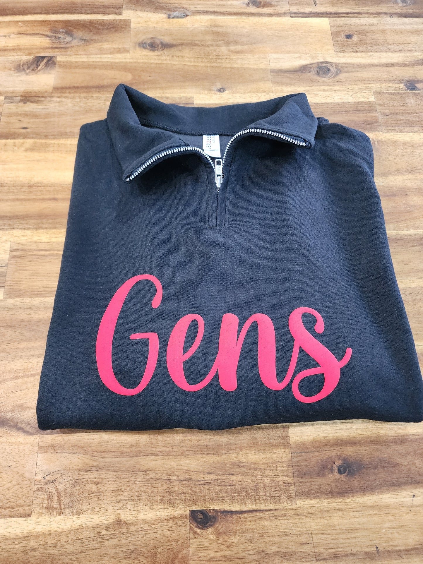 GENS Black Quarter Zip Pullover