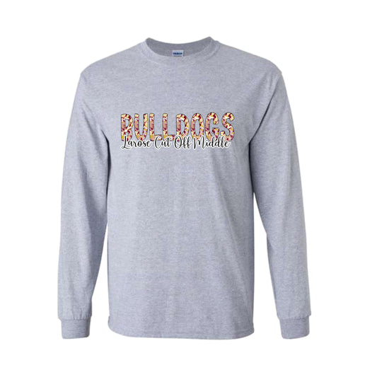 Bulldogs Paint Splatter Long Sleeve